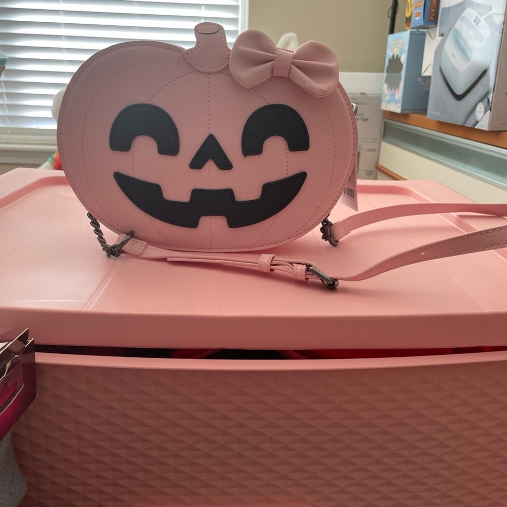 Pink Pumpkin Crossbody Bag